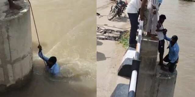 సెల్ఫీ తీసుకుందామని చెప్పి,భర్తను నదిలోకి తోసిన భార్య!
