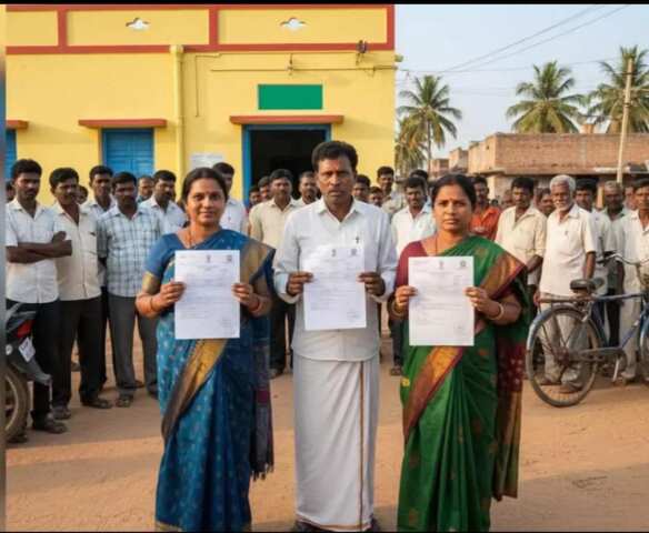 ఇద్దరు భార్యలతో నామినేషన్లు.. ఏ భార్యను సర్పంచ్ చేయాలనే సందిగ్ధంలో భర్త..