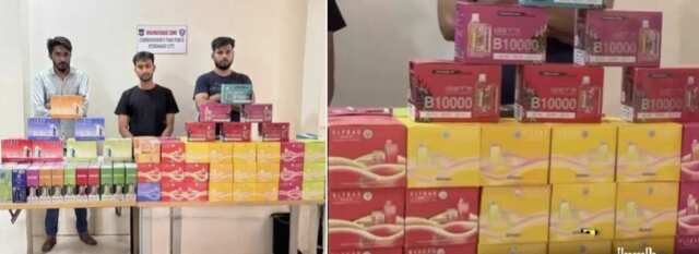 హైదరాబాద్‌లో అక్రమ ఈ-సిగరెట్ రాకెట్ ముఠా గుట్టురట్టు చేసిన పోలీసులు.