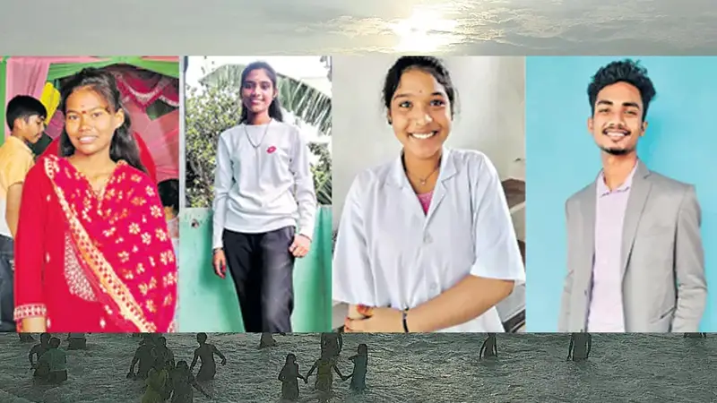 విషాదం.. సముద్ర తీరంలో కొట్టుకుపోయి ముగ్గురు యువతులు, యువకుడు మృతి!